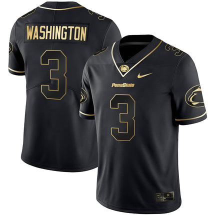 Men's Nittany Lions Black Limited & Gold Vapor Jersey - All Stitched
