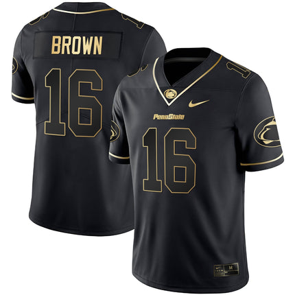 Men's Nittany Lions Black Limited & Gold Vapor Jersey - All Stitched