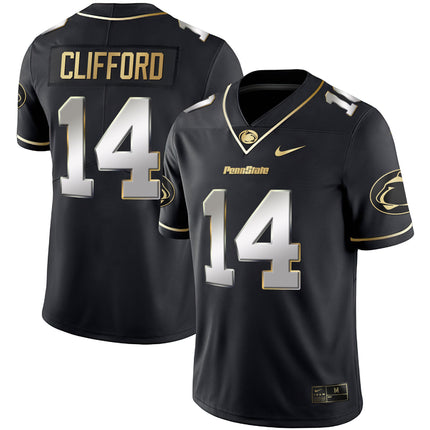 Men's Nittany Lions Black Limited & Gold Vapor Jersey - All Stitched