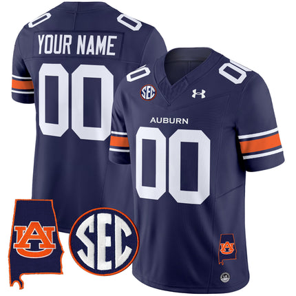 Auburn Tigers 2024 Alabama Patch Vapor Limited Custom Jersey - All Stitched