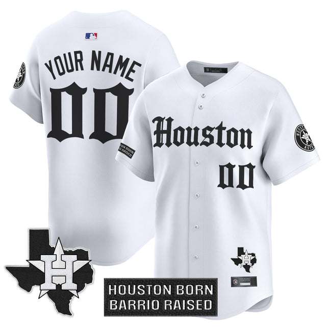 Houston Astros 'Gothic Edition' Vapor Premier Limited Custom Jersey V2 - All Stitched