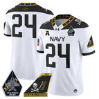 White / #24 Midshipmen / S