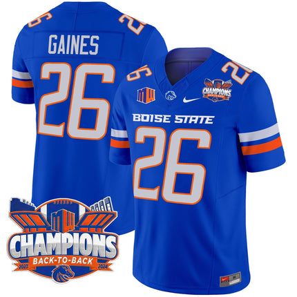 Men's Boise State Broncos 2024 Back To Back Champions Vapor Limited Jersey - All Stitched