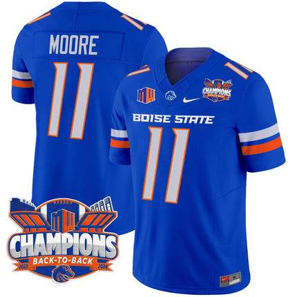 Men's Boise State Broncos 2024 Back To Back Champions Vapor Limited Jersey - All Stitched
