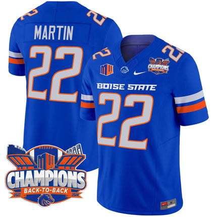 Men's Boise State Broncos 2024 Back To Back Champions Vapor Limited Jersey - All Stitched