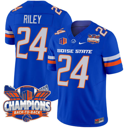 Men's Boise State Broncos 2024 Back To Back Champions Vapor Limited Jersey - All Stitched