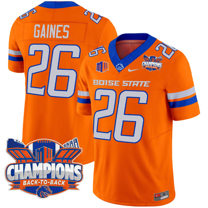 Men's Boise State Broncos 2024 Back To Back Champions Vapor Limited Jersey - All Stitched