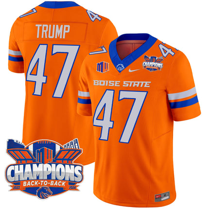 Men's Boise State Broncos 2024 Back To Back Champions Vapor Limited Jersey - All Stitched