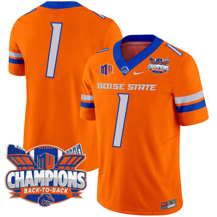 Men's Boise State Broncos 2024 Back To Back Champions Vapor Limited Jersey - All Stitched