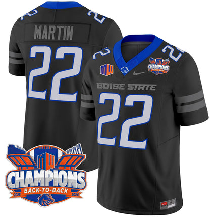 Men's Boise State Broncos 2024 Back To Back Champions Vapor Limited Jersey - All Stitched