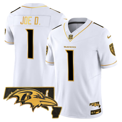 Men's Ravens 2024 Gold Vapor Limited Jersey - All Stitched