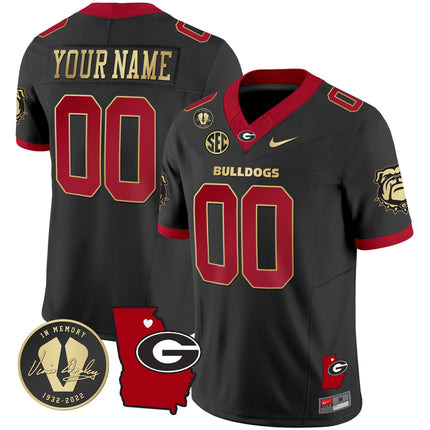 Custom Name/Gender Georgia Bulldogs 2024 Vapor Jersey V4 - Georgia Map - All Stitched