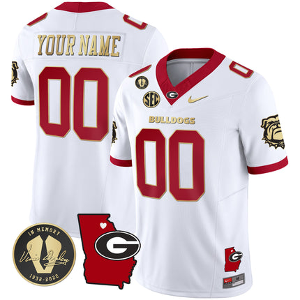 Custom Name/Gender Georgia Bulldogs 2024 Vapor Jersey V4 - Georgia Map - All Stitched