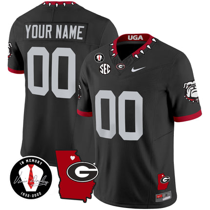 Custom Name/Gender Georgia Bulldogs 2024 Vapor Jersey V4 - Georgia Map - All Stitched