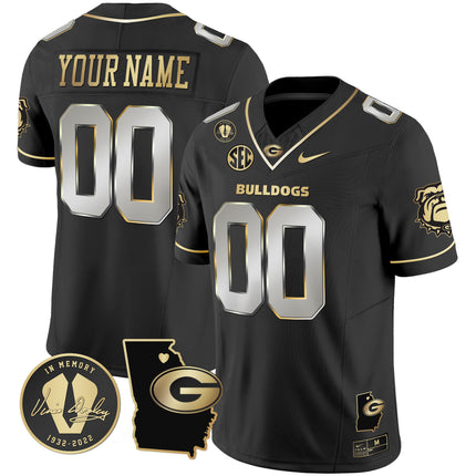 Custom Name/Gender Georgia Bulldogs 2024 Vapor Jersey V4 - Georgia Map - All Stitched