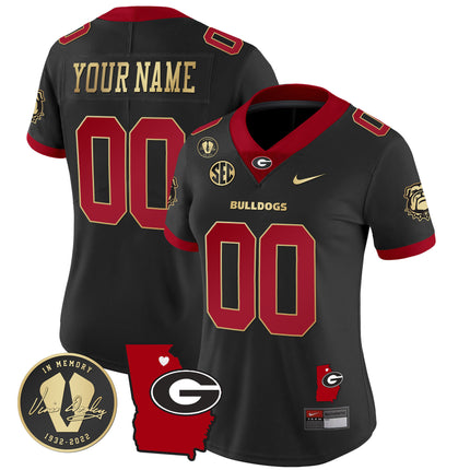 Custom Name/Gender Georgia Bulldogs 2024 Vapor Jersey V4 - Georgia Map - All Stitched