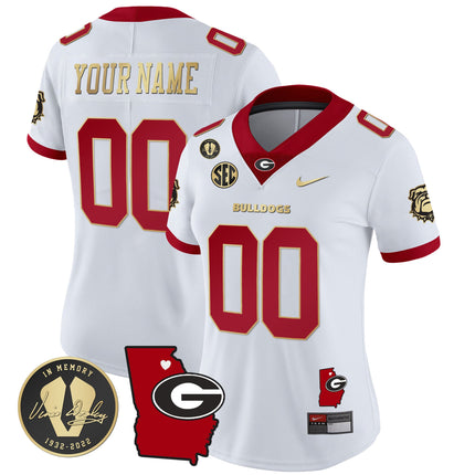 Custom Name/Gender Georgia Bulldogs 2024 Vapor Jersey V4 - Georgia Map - All Stitched
