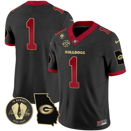 Men's Georgia Bulldogs 2024 Vapor Jersey V3 - Georgia Map - All Stitched