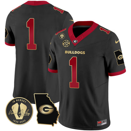 Men's Georgia Bulldogs 2024 Vapor Jersey V3 - Georgia Map - All Stitched