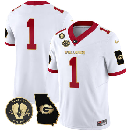Men's Georgia Bulldogs 2024 Vapor Jersey V3 - Georgia Map - All Stitched