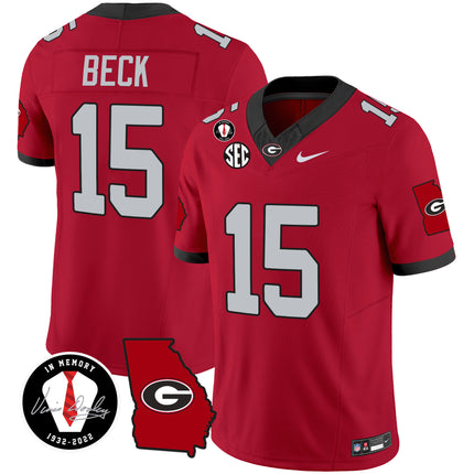 Men's Georgia Bulldogs 2024 Vapor Jersey V3 - Georgia Map - All Stitched
