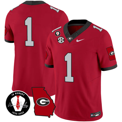 Men's Georgia Bulldogs 2024 Vapor Jersey V3 - Georgia Map - All Stitched
