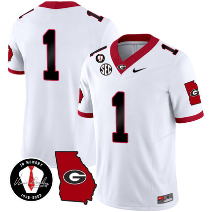 Men's Georgia Bulldogs 2024 Vapor Jersey V3 - Georgia Map - All Stitched