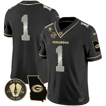 Men's Georgia Bulldogs 2024 Vapor Jersey V3 - Georgia Map - All Stitched