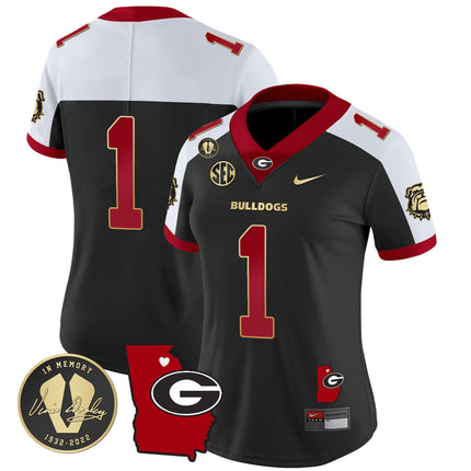 Women's Georgia Bulldogs 2024 Vapor Jersey V4 - Georgia Map - All Stitched