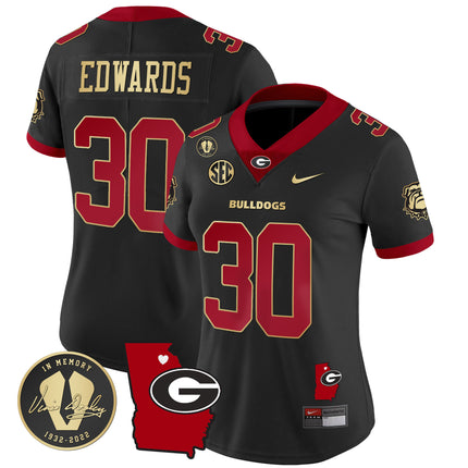 Women's Georgia Bulldogs 2024 Vapor Jersey V4 - Georgia Map - All Stitched