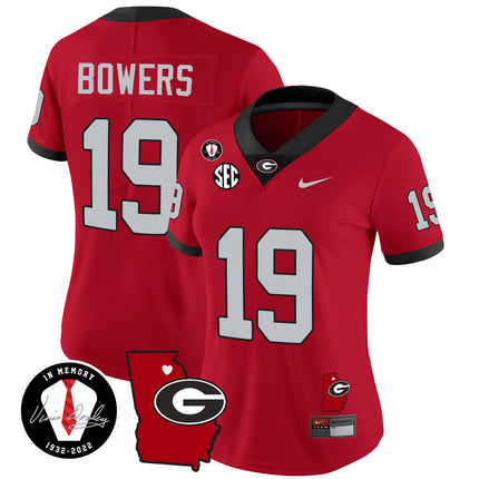 Women's Georgia Bulldogs 2024 Vapor Jersey V4 - Georgia Map - All Stitched
