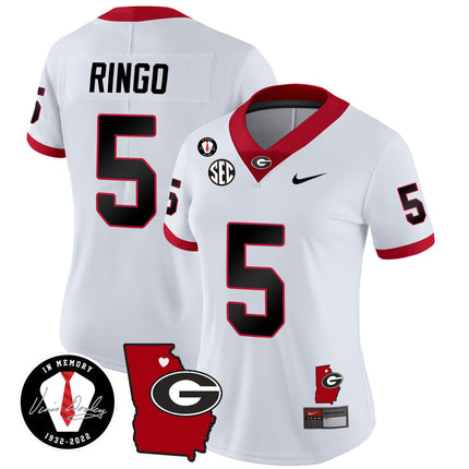 Women's Georgia Bulldogs 2024 Vapor Jersey V4 - Georgia Map - All Stitched