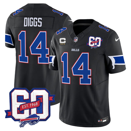 Men's Bills 60th Anniversary Patch Vapor Limited Jersey - All Stitched