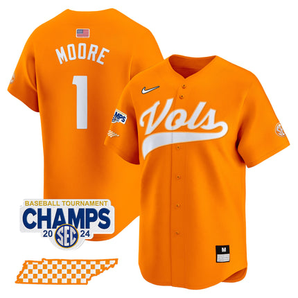 Men's Tennessee Volunteers 2024 Tournament Champions Vapor Premier Limited Jersey - All Stitched