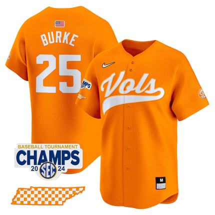 Men's Tennessee Volunteers 2024 Tournament Champions Vapor Premier Limited Jersey - All Stitched