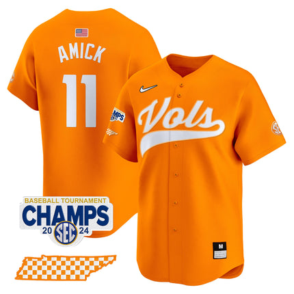Men's Tennessee Volunteers 2024 Tournament Champions Vapor Premier Limited Jersey - All Stitched