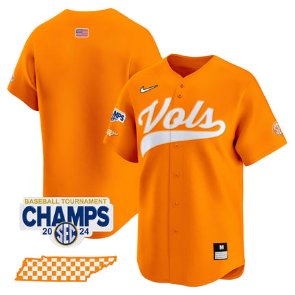 Men's Tennessee Volunteers 2024 Tournament Champions Vapor Premier Limited Jersey - All Stitched