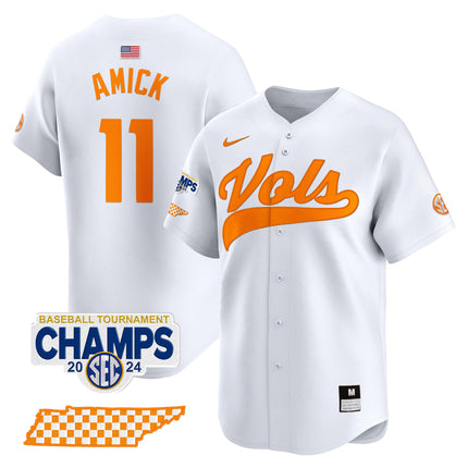Men's Tennessee Volunteers 2024 Tournament Champions Vapor Premier Limited Jersey - All Stitched