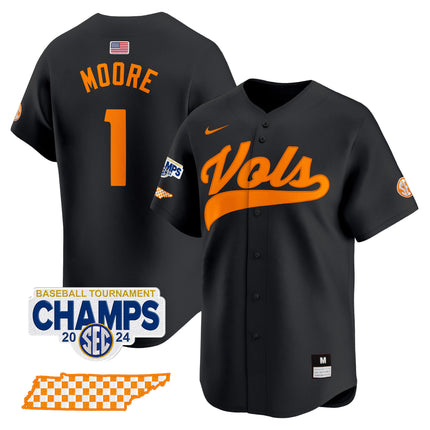 Men's Tennessee Volunteers 2024 Tournament Champions Vapor Premier Limited Jersey - All Stitched