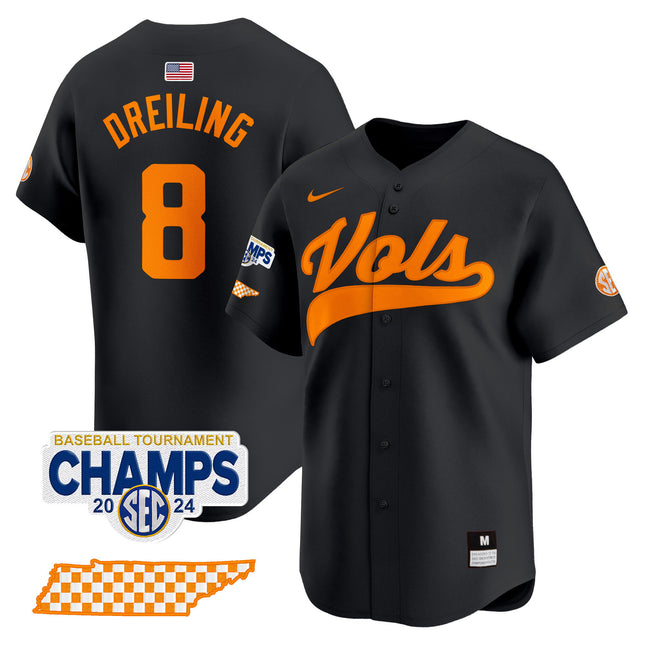 Men's Tennessee Volunteers 2024 Tournament Champions Vapor Premier Limited Jersey - All Stitched