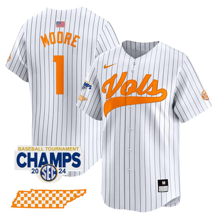 Men's Tennessee Volunteers 2024 Tournament Champions Vapor Premier Limited Jersey - All Stitched