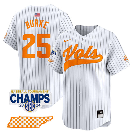 Men's Tennessee Volunteers 2024 Tournament Champions Vapor Premier Limited Jersey - All Stitched