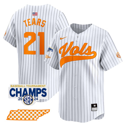 Men's Tennessee Volunteers 2024 Tournament Champions Vapor Premier Limited Jersey - All Stitched