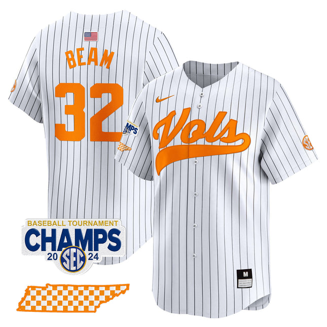 Men's Tennessee Volunteers 2024 Tournament Champions Vapor Premier Limited Jersey - All Stitched