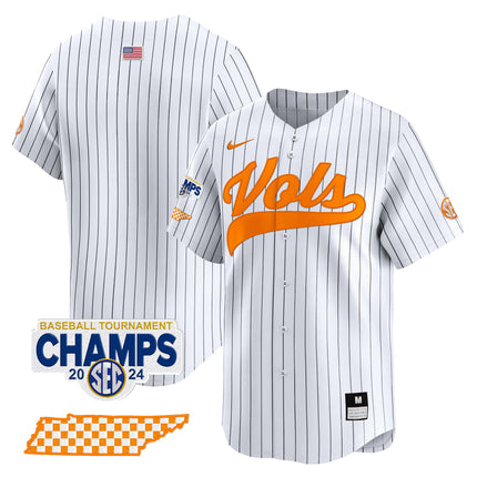 Men's Tennessee Volunteers 2024 Tournament Champions Vapor Premier Limited Jersey - All Stitched