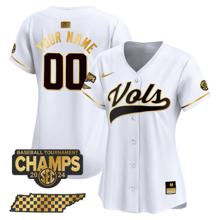 Tennessee Volunteers 2024 Tournament Champions Vapor Premier Limited Custom Jersey - All Stitched