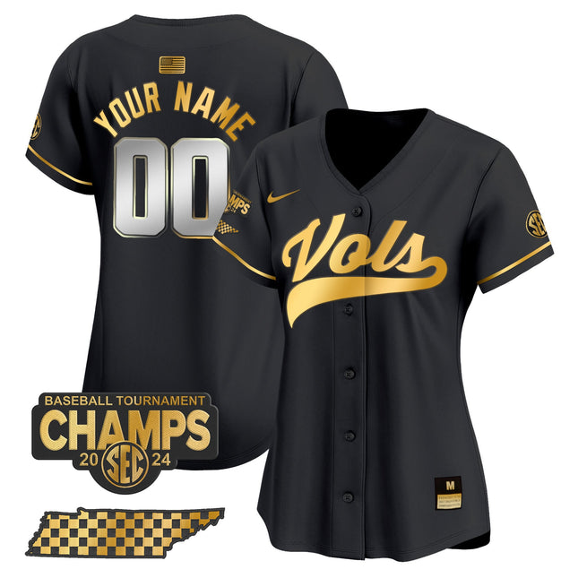 Tennessee Volunteers 2024 Tournament Champions Vapor Premier Limited Custom Jersey - All Stitched