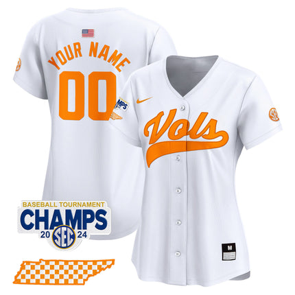 Tennessee Volunteers 2024 Tournament Champions Vapor Premier Limited Custom Jersey - All Stitched