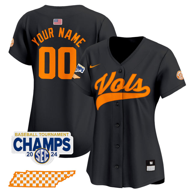 Tennessee Volunteers 2024 Tournament Champions Vapor Premier Limited Custom Jersey - All Stitched