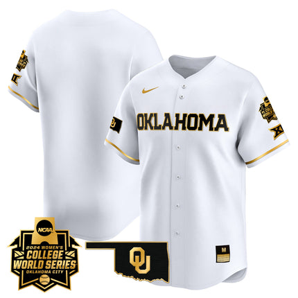 Men's size - Oklahoma Sooners Women's College World Series Champions Vapor Premier Limited Jersey - All Stitched
